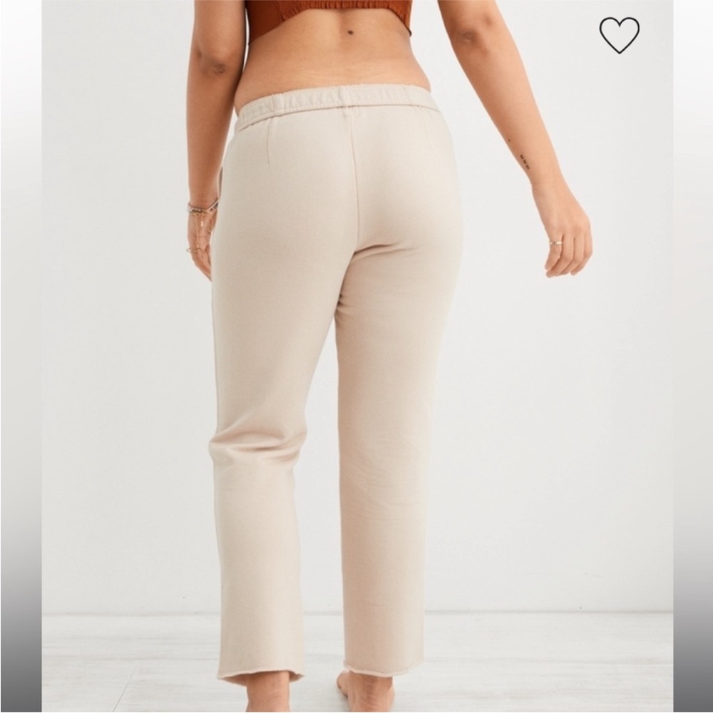 AERIE TAN SLOUCHY FLEECE SWEATPANTS SIZE MEDIUM - Picture 5 of 9